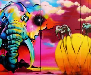 Elephants _Graffiti_ Leverkusen_2